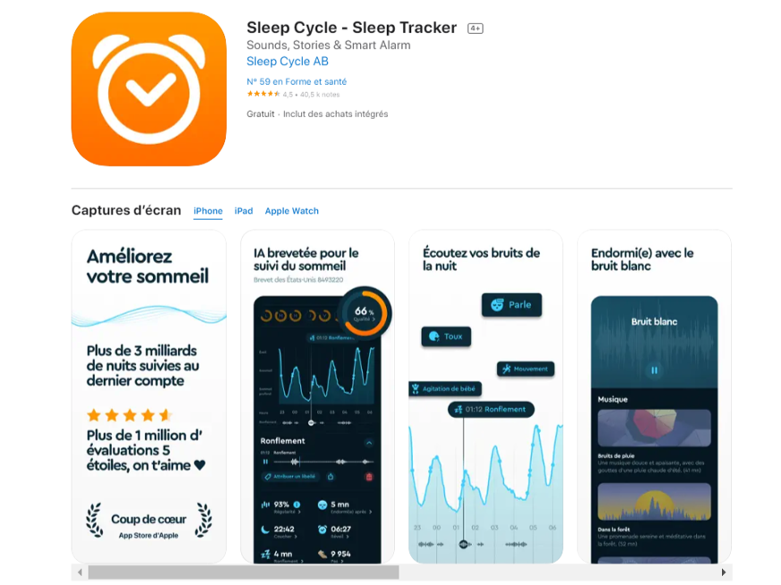 application sleep cycle